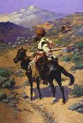Frederick Remington Indian Trapper Germany oil painting reproduction